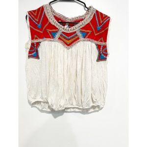 Boho Babe Free People Tribal Disco Top